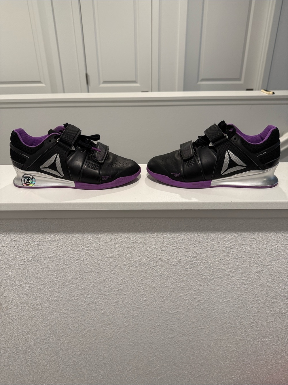 Reebok Legacy Lifters Black & Purple Weightlifting Shoes DV6231 women’s size 7